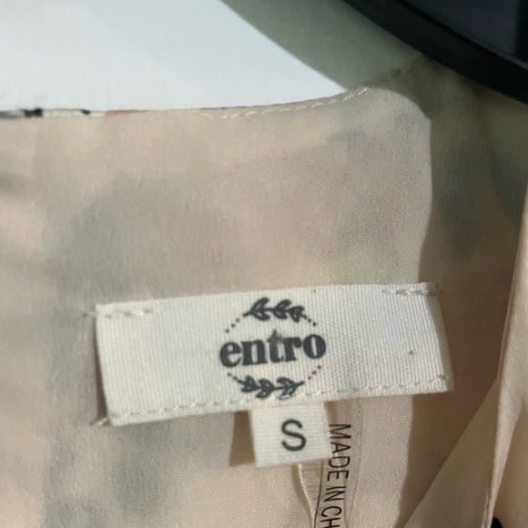 Entro Faux Feather Top-Natural size small - Picture 3 of 4
